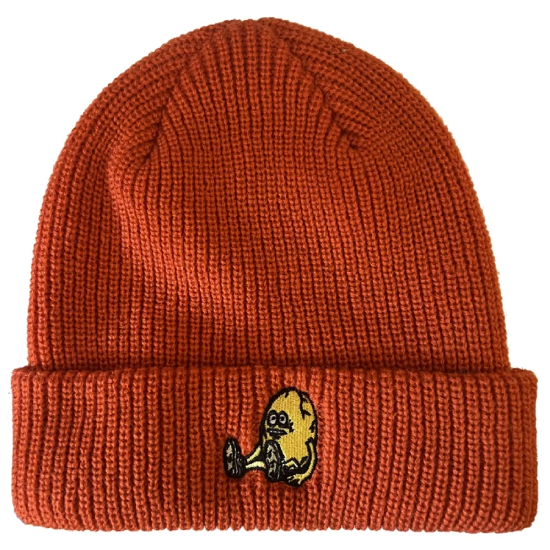 Packable Straw Travel Hat-HEROIN EGG ORANGE BEANIE