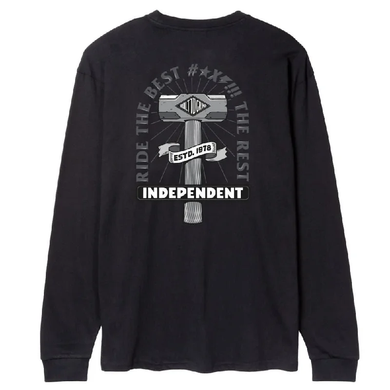 T-Shirt With Summer Sun-Independent L/S T-Shirt RTB Sledge - Black