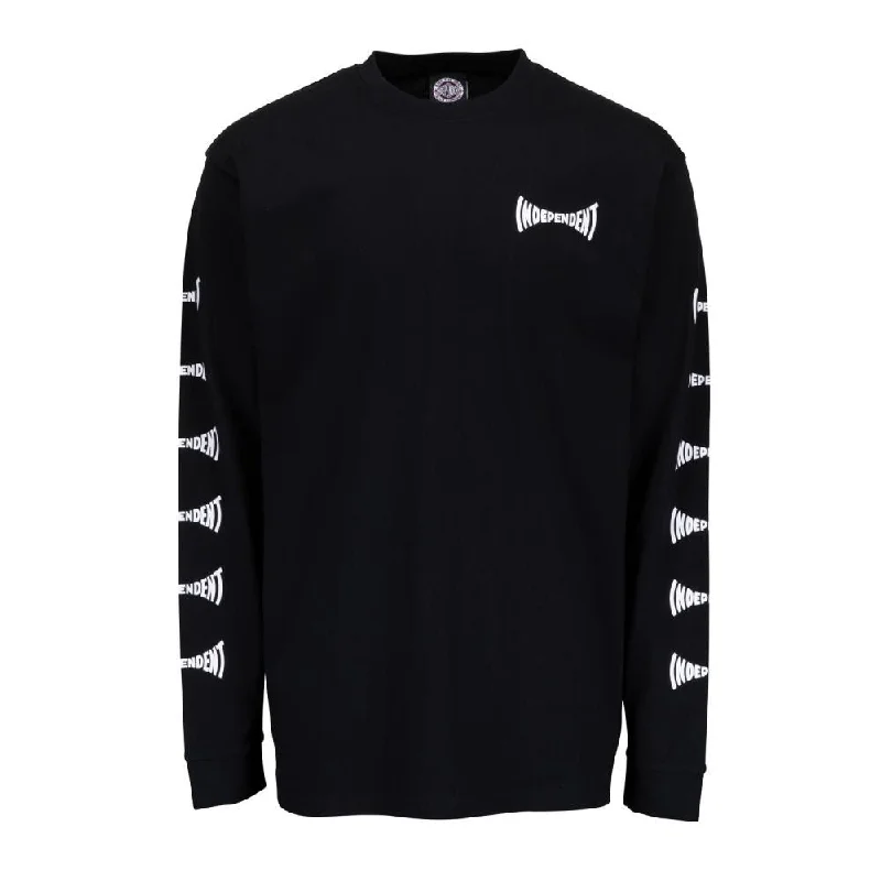 T-Shirt For Forest Trails-Independent Longsleeve T-Shirt Span L/S T-Shirt - Black