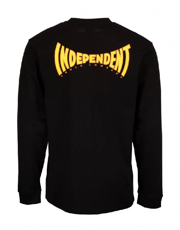 T-Shirt With Street Markets-Independent Longsleeve T-Shirt Spanning L/S T-Shirt - Black