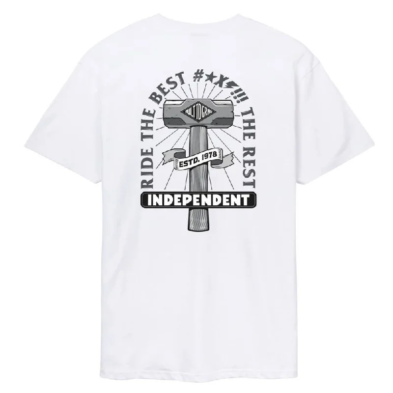 T-Shirt For Fishing Trips-Independent T-Shirt RTB Sledge - White