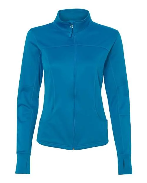 Independent Trading Co EXP60PAZ Women's Poly-Tech Full-Zip Track Jacket - Aster Blue