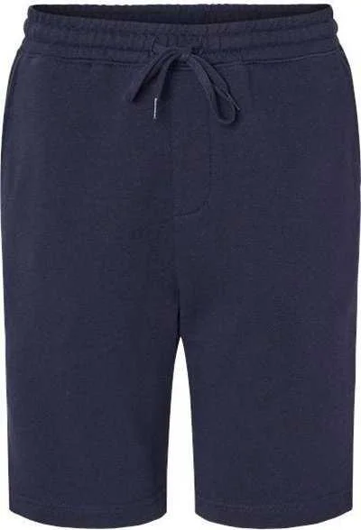 Shorts For Flea Markets-Independent Trading Co IND20SRT Midweight Fleece Shorts - Classic Navy