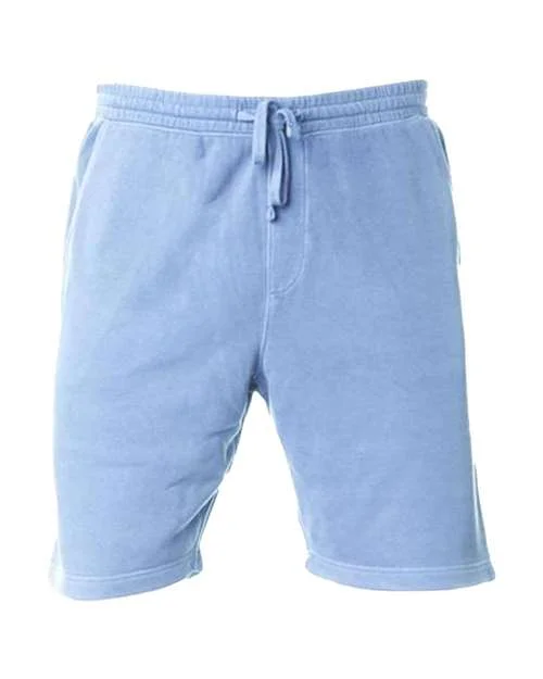 Shorts For Starry Skies-Independent Trading Co PRM50STPD Pigment-Dyed Fleece Shorts - Pigment Light Blue