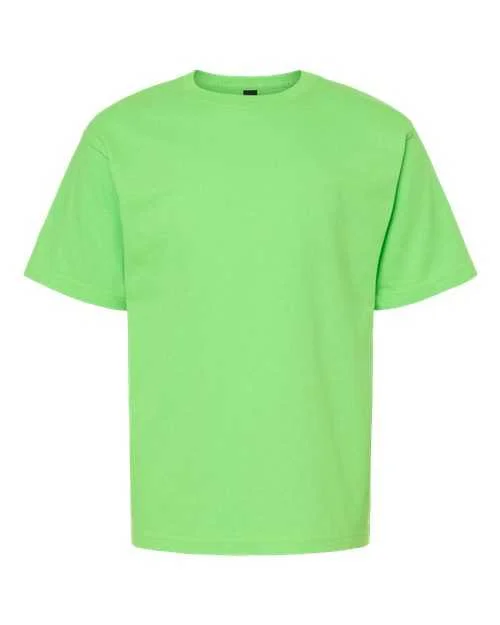 T-Shirt For Game Nights-M&O 4850 Youth Gold Soft Touch T-Shirt - Vivid Lime