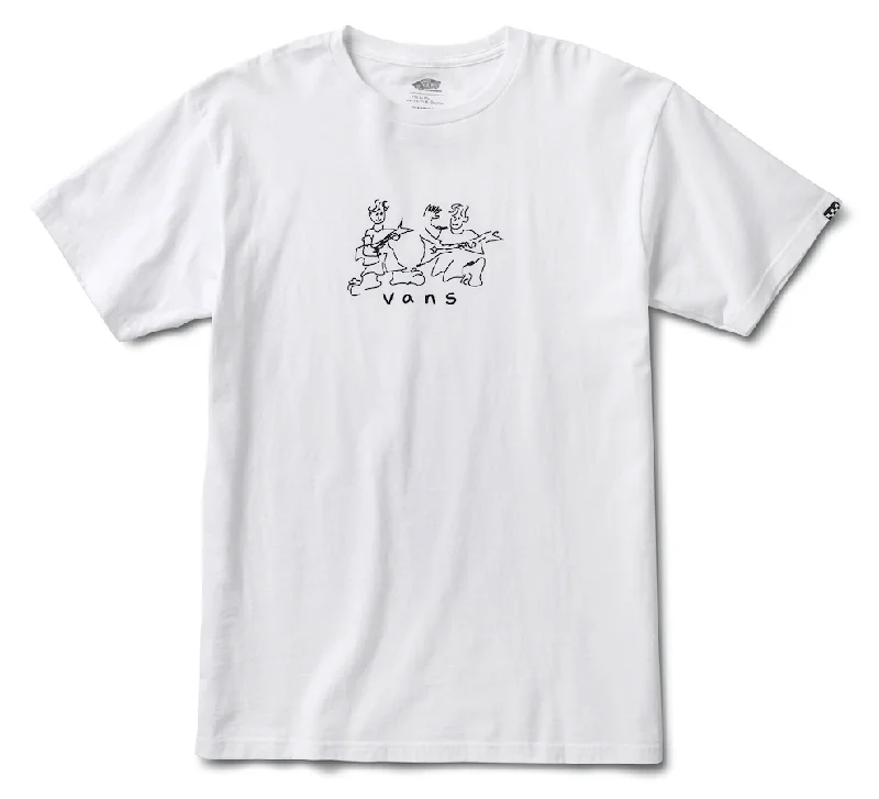 T-Shirt With Burger Prints-Nick Michel Tee | White