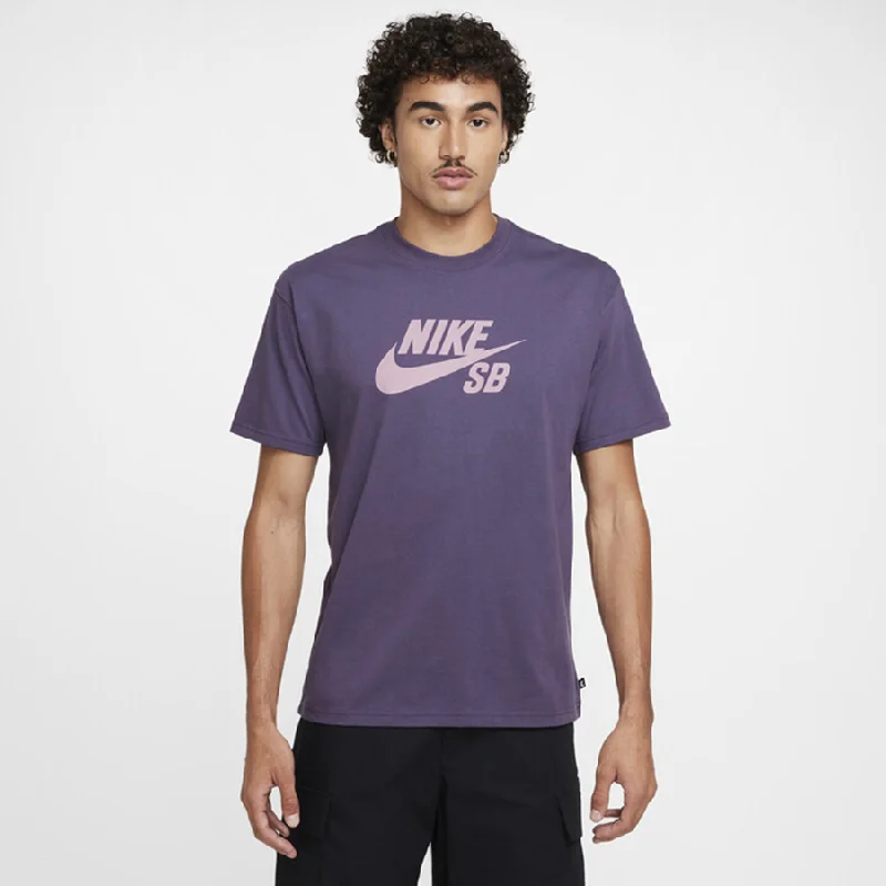 T-Shirt For Esports Teams-Nike SB Men's Logo Skate T-Shirt ( Dark Raisin)