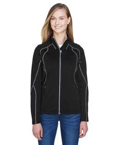 North End 78174 Ladies' Gravity Performance Fleece Jacket - Black