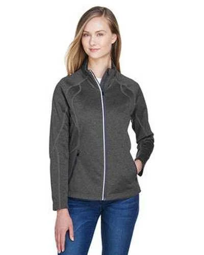 North End 78174 Ladies' Gravity Performance Fleece Jacket - Carbon Heather