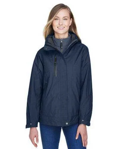 North End 78178 Ladies' Caprice 3-In-1 Jacket with Soft Shell Liner - Navy