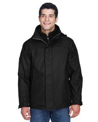 North End 88130 Adult 3-In-1 Jacket - Black