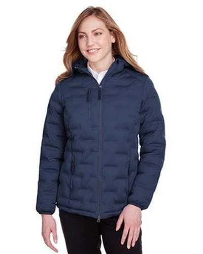 North End NE708W Ladies' Loft Puffer Jacket - Navy Carbon