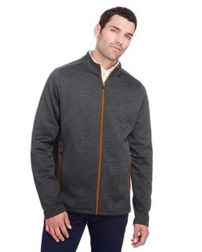 North End NE712 Men's Flux 20 Full-Zip Jacket - Black Heather Or Soda