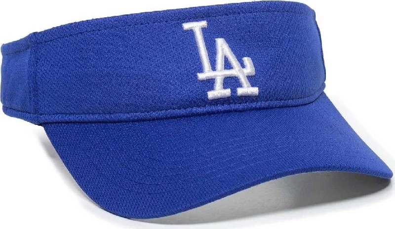 Handmade Alpaca Wool Hat-OC Sports MLB-185 Traditional Visor - Los Angeles Dodgers