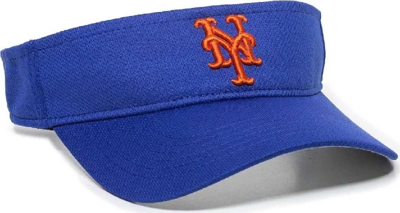 Lightweight Airy Sun Hat-OC Sports MLB-185 Traditional Visor - New York Mets