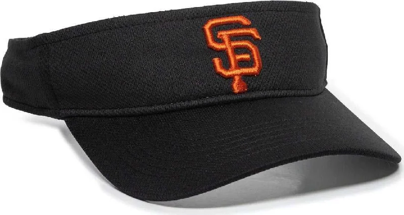 Glossy Satin Finish Hat-OC Sports MLB-185 Traditional Visor - San Francisco Giants