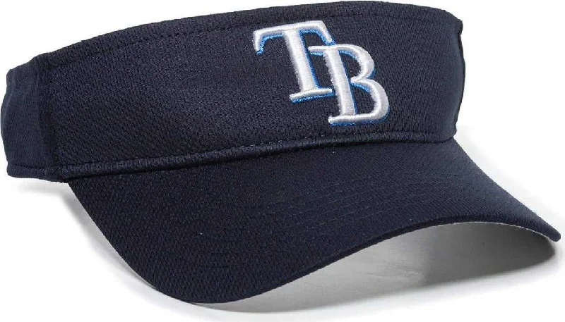 Rugged Outdoor Explorer Hat-OC Sports MLB-185 Traditional Visor - Tampa Bay Rays