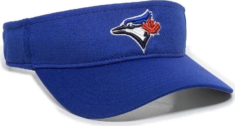 All-Day Comfort Baseball Hat-OC Sports MLB-185 Traditional Visor - Toronto Blue Jays