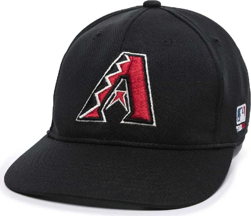 Sophisticated Felt Hat-OC Sports MLB-350 MLB Polyester Baseball Adjustable Cap - Arizona Diamondbacks Home & Road