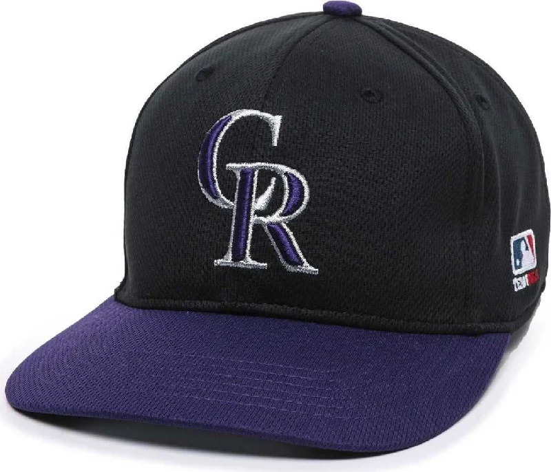 Sleek and Modern Snapback Hat-OC Sports MLB-350 MLB Polyester Baseball Adjustable Cap - Colorado Rockies Alternate