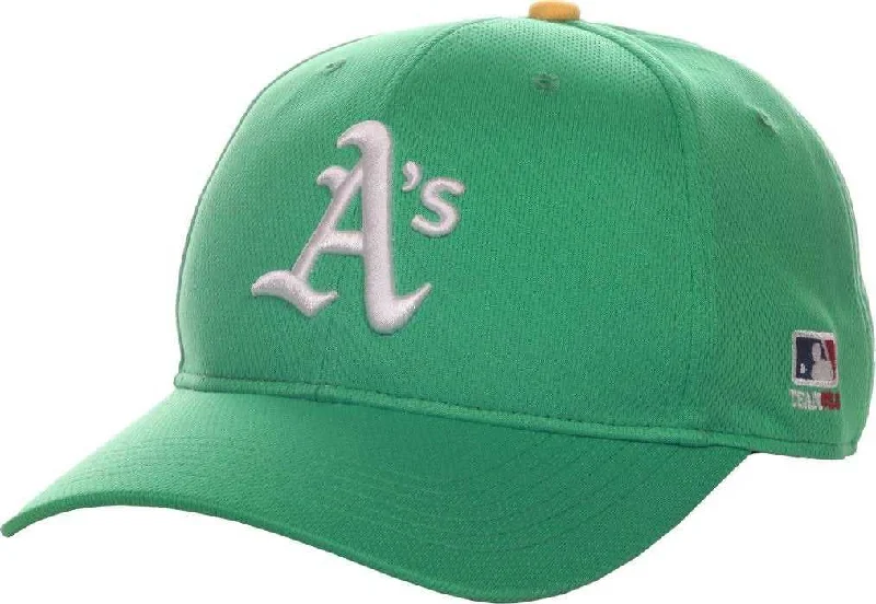 Bold Statement Wide Brim Hat-OC Sports MLB-350 MLB Polyester Baseball Adjustable Cap - Oakland Athletics Legacy