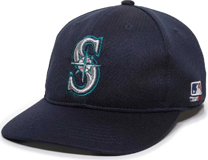 1920s Inspired Gatsby Hat-OC Sports MLB-350 MLB Polyester Baseball Adjustable Cap - Seattle Mariners Home & Road