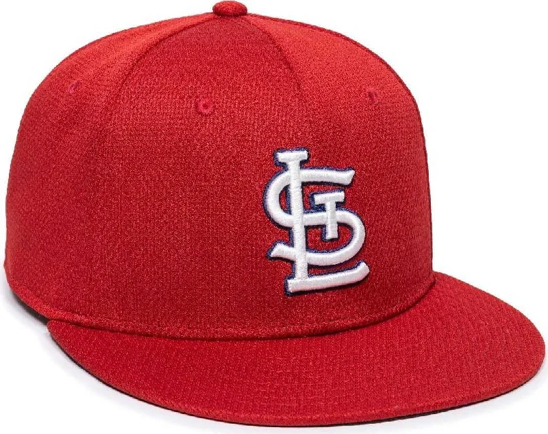 Travel-Friendly Straw Hat-OC Sports MLB-400 MLB Mesh Baseball Cap - St. Louis Cardinals