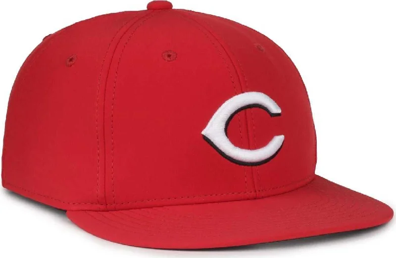 Sleek and Modern Snapback Hat-OC Sports MLB-450 Performance Baseball Cap - Cincinnati Reds Colorblock