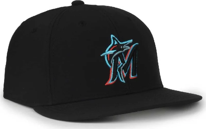 Wool Cashmere Blend Hat-OC Sports MLB-450 Performance Baseball Cap - Miami Marlins