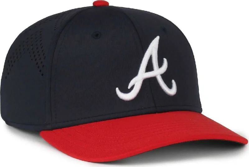 Sunproof Beach Hat-OC Sports MLB-650 Performance Snapback Baseball Cap - Atlanta Braves