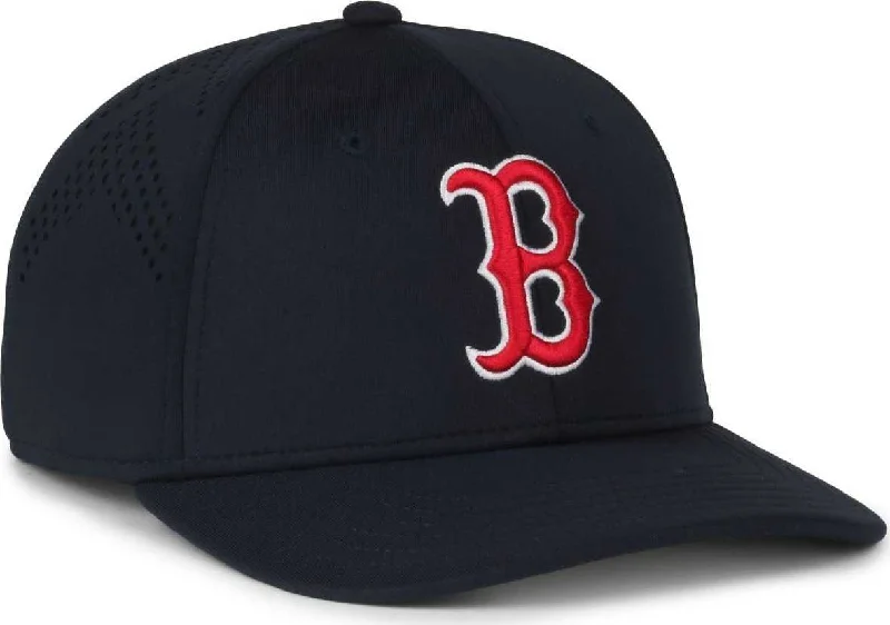 Foldable Wide Brim Hat-OC Sports MLB-650 Performance Snapback Baseball Cap - Boston Red Sox