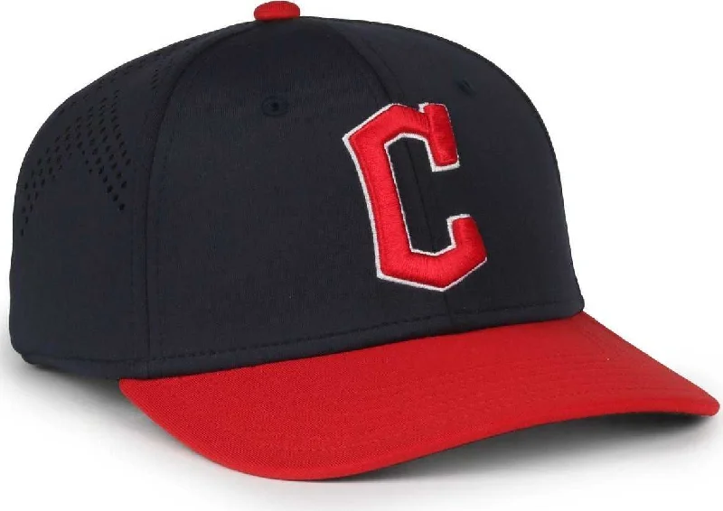 Wool Felt Cloche Hat-OC Sports MLB-650 Performance Snapback Baseball Cap - Cleveland Guardians