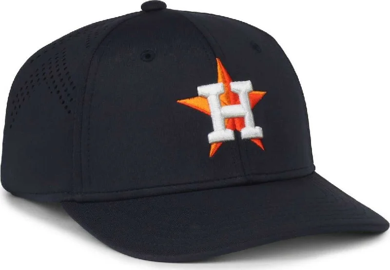 Everyday Casual Hat-OC Sports MLB-650 Performance Snapback Baseball Cap - Houston Astros