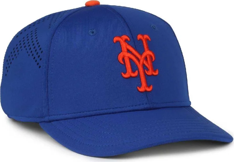 Luxury Cashmere Hat-OC Sports MLB-650 Performance Snapback Baseball Cap - New York Mets