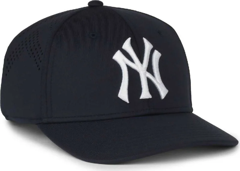 Protective Hard Shell Hat-OC Sports MLB-650 Performance Snapback Baseball Cap - New York Yankees