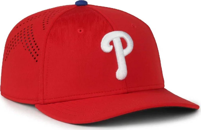 Stylish Boater Hat-OC Sports MLB-650 Performance Snapback Baseball Cap - Philadelphia Phillies