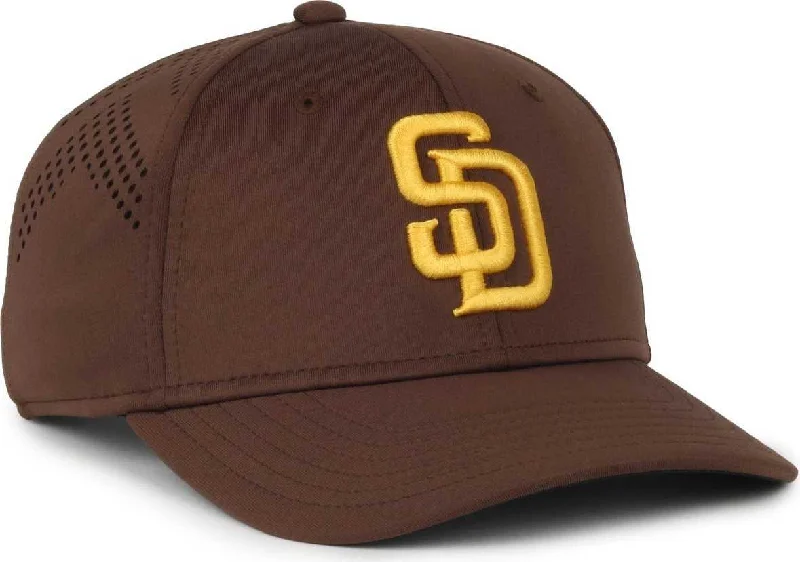 All-Season Wear Hat-OC Sports MLB-650 Performance Snapback Baseball Cap - San Diego Padres