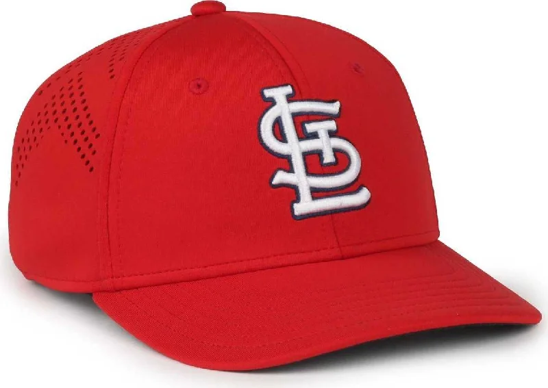 Ultra-Lightweight Running Hat-OC Sports MLB-650 Performance Snapback Baseball Cap - St. Louis Cardinals