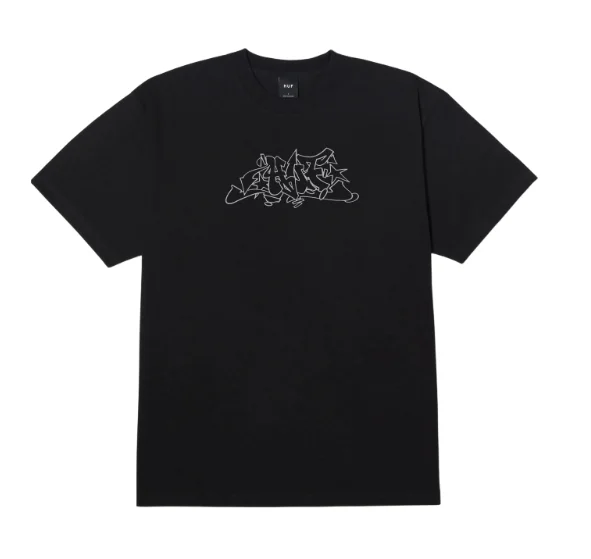 T-Shirt For Rave Nights-Outlines Tee | Black