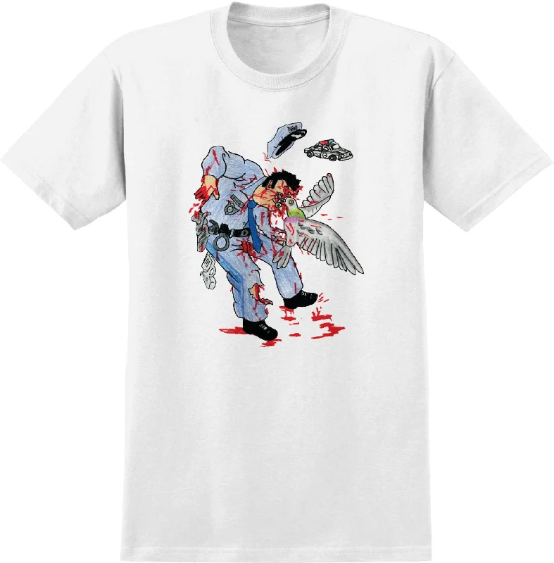 T-Shirt For State Love-Pigeon Attack Tee | White