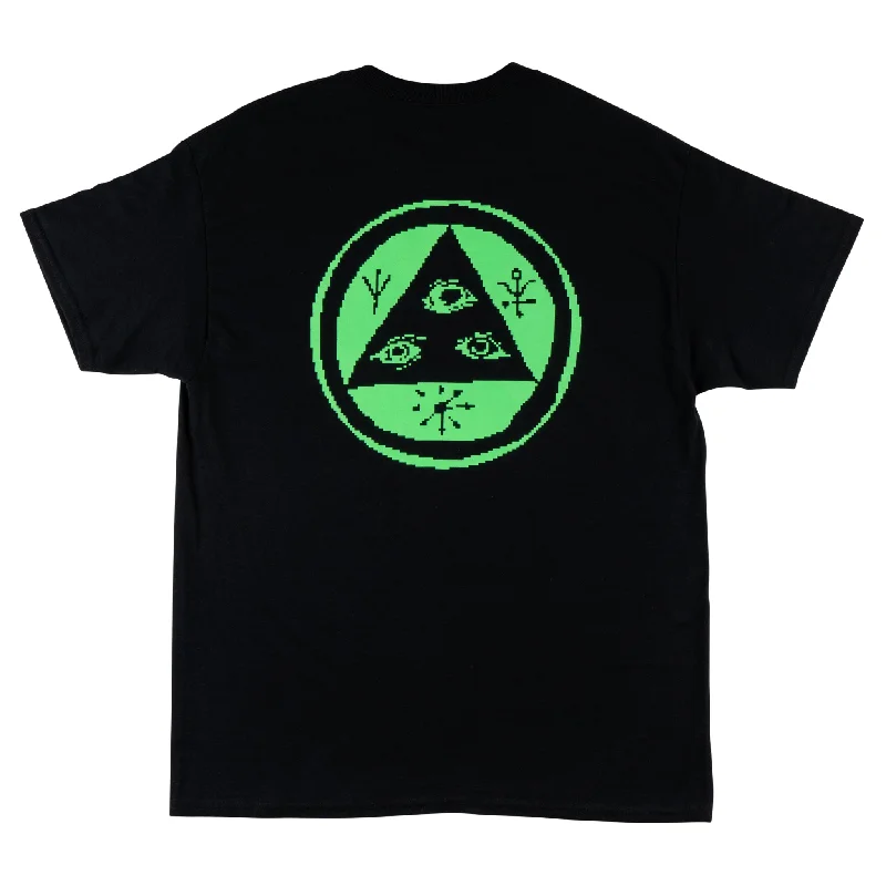 T-Shirt For Digital Nomads-Pixel Tali Tee - Black/Green