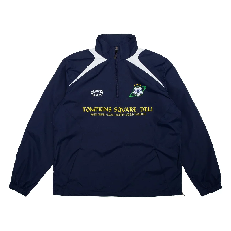 Quartersnacks Deli Squad Track Jacket - Navy/White