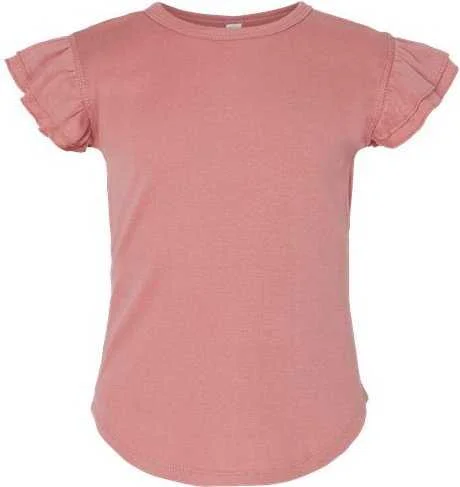 T-Shirt For Ocean Lovers-Rabbit Skins 3339 Toddler Flutter Sleeve Tee - Mauvelous