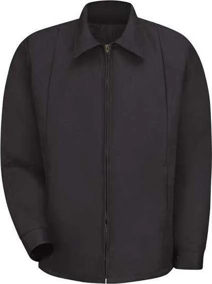 Red Kap JT50 Perma-Lined Panel Jacket - Black