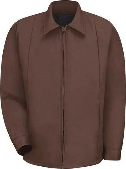 Red Kap JT50 Perma-Lined Panel Jacket - Brown