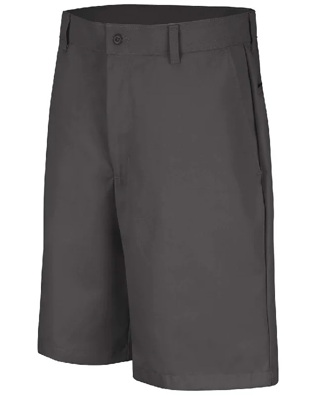 Shorts For Tailgate Fun-Red Kap PT26 Plain Front Shorts - Charcoal