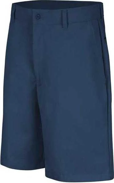 Shorts For Space Geeks-Red Kap PT26 Plain Front Shorts - Navy