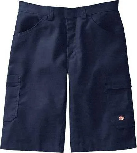 Shorts With Ventilation Holes-Red Kap PT4A Shop Shorts - Navy