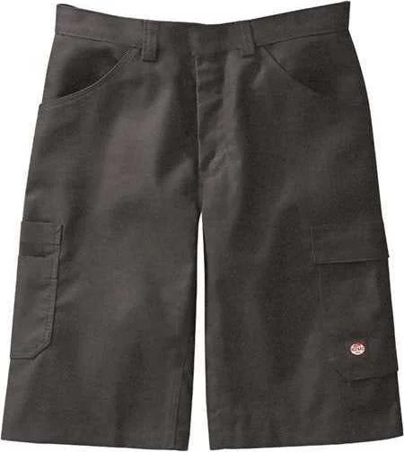 Shorts For Podcast Listeners-Red Kap PT4AEXT Shop Shorts Extended Sizes - Charcoal