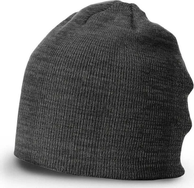 Ultra-Soft Merino Wool Hat-Richardson 130 Marled Beanies - Black Gray